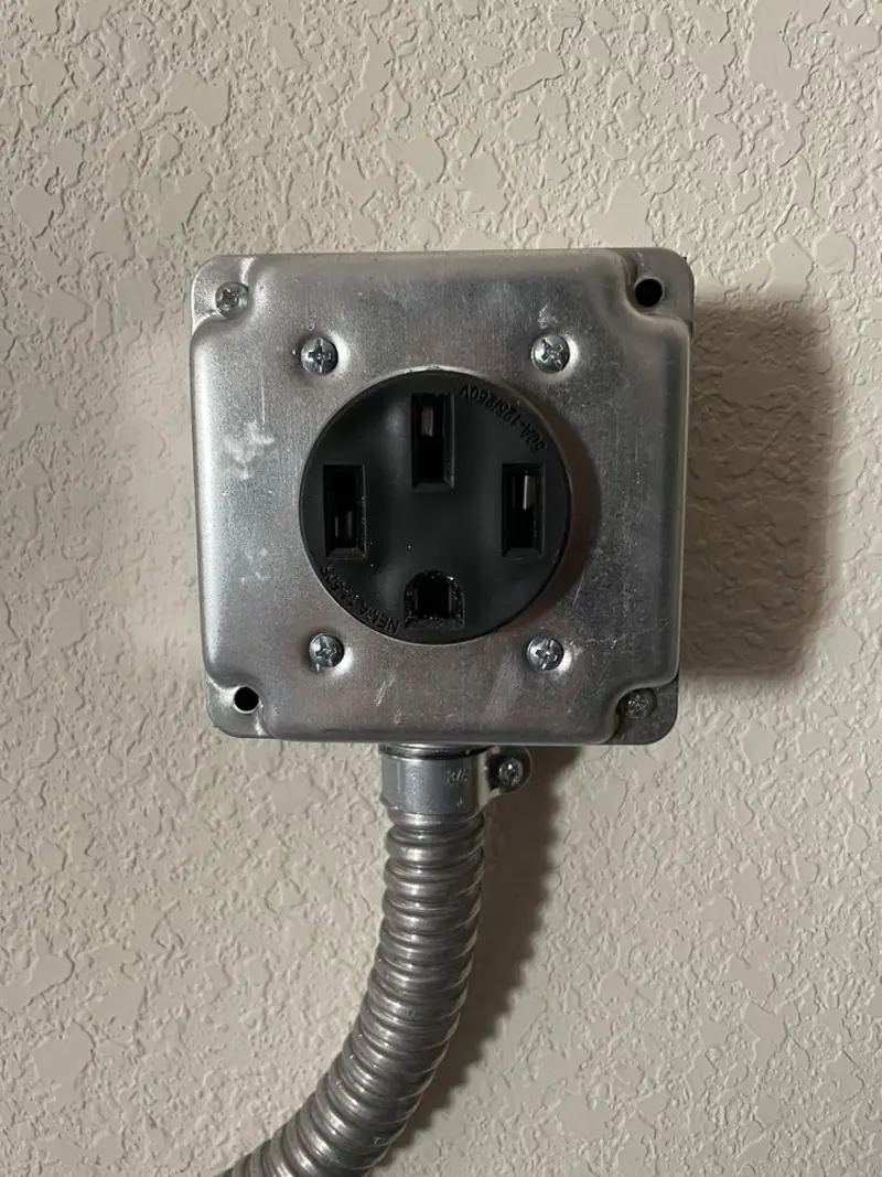 NEMA 14-50 outlet installed for Electrical Panel Upgrade in La Cresta